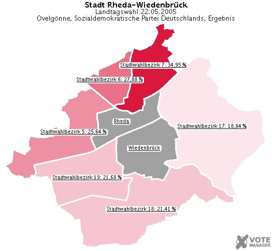 GeoGrafik Ovelgnne, Sozialdemokratische Partei Deutschlands, Ergebnis