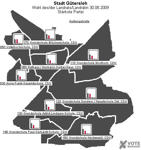 GeoGrafik Stärkste Partei