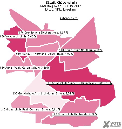 GeoGrafik DIE LINKE, Ergebnis