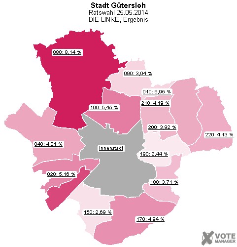 GeoGrafik DIE LINKE, Ergebnis