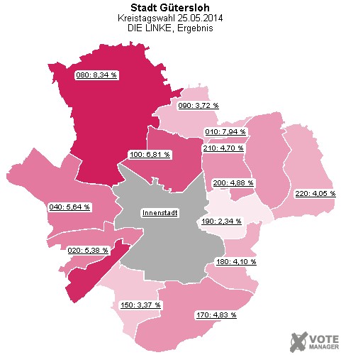 GeoGrafik DIE LINKE, Ergebnis