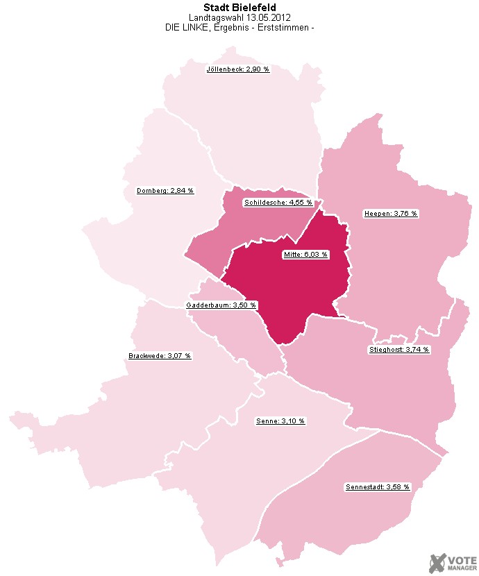 GeoGrafik DIE LINKE, Ergebnis