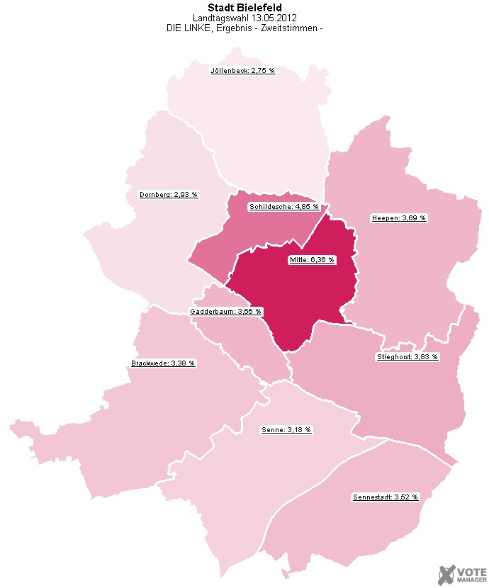 GeoGrafik DIE LINKE, Ergebnis